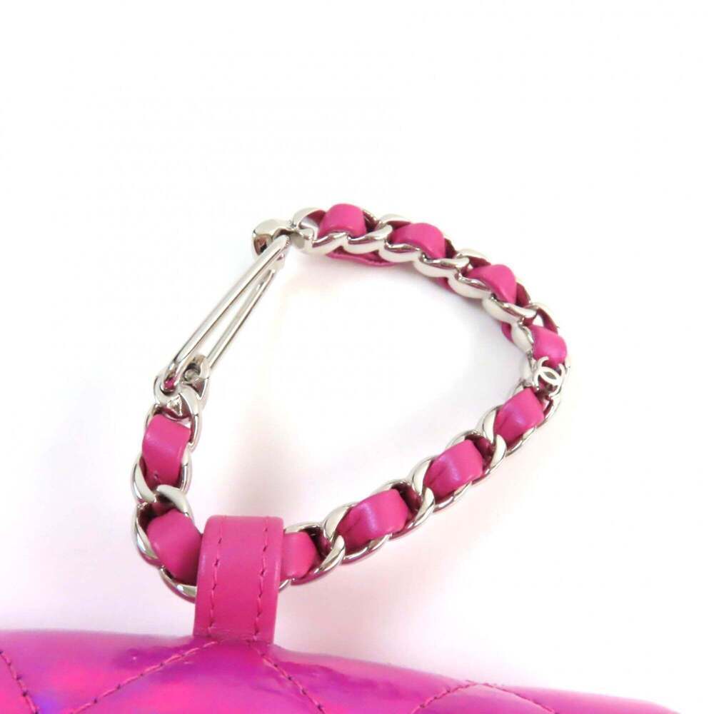 CHANEL Pink Logo Pouch - Picture 9 of 15